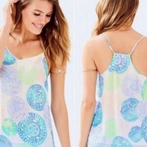 Lilly Pulitzer Blue and Green Camisole